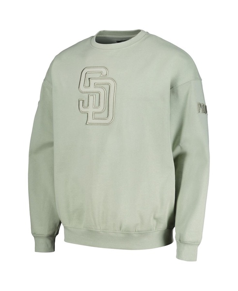 Men's Green San Diego Padres Neutral Drop Shoulder Pullover Sweatshirt