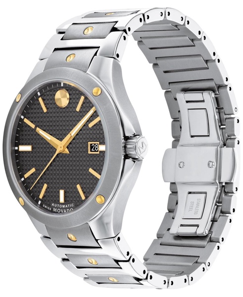 Men's Swiss Automatic Sports Edition Stainless Steel & Gold PVD Bracelet Watch 41mm