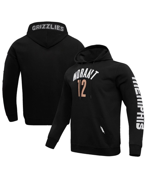 Men's Ja Morant Black Memphis Grizzlies 2023/24 City Edition Name and Number Pullover Hoodie