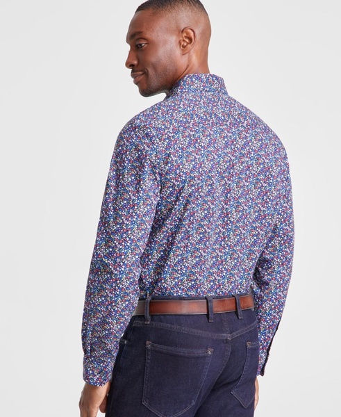 Men's Slim-Fit Peter Ditsy Floral Dress Shirt, Created for Macy's