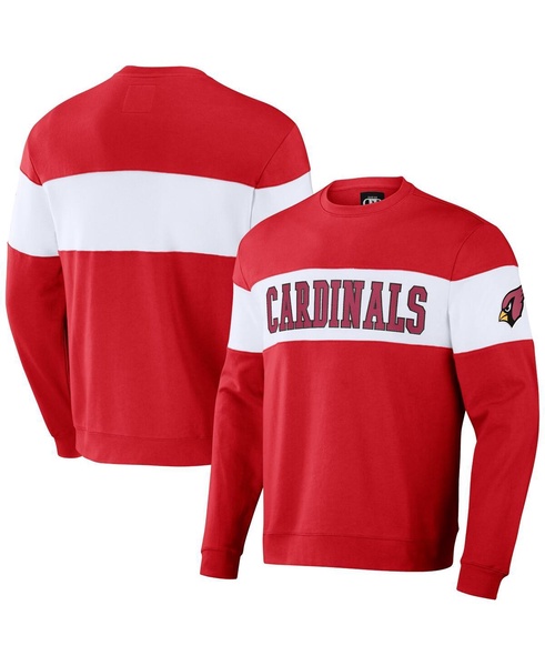 Men's NFL x Darius Rucker Collection by Cardinal Arizona Cardinals Team Color and White Pullover Sweatshirt