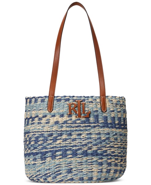 Striped Straw Hartley Tote Bag