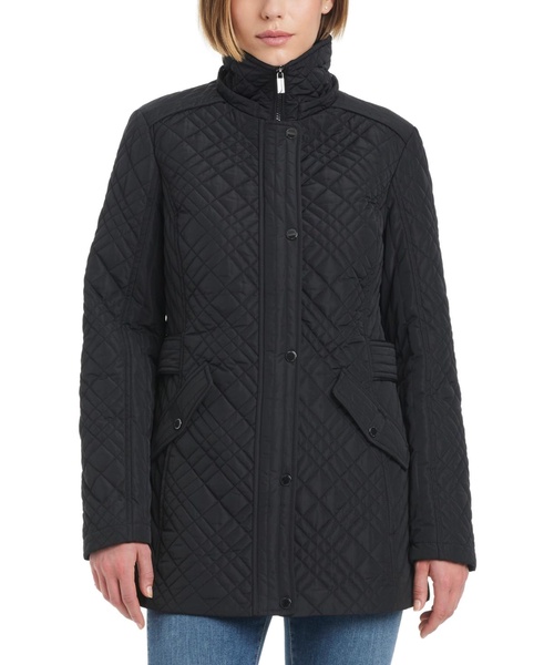 Women's Hooded Stand-Collar Quilted Coat