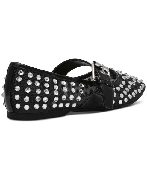 Women's Mellie Buckle Strap Mesh Mary Jane Flats