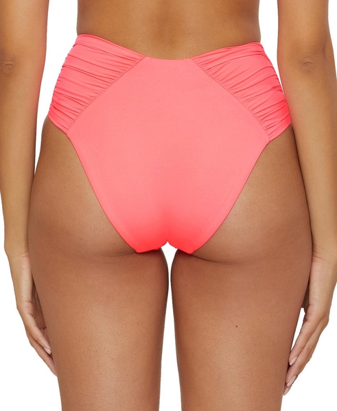 Women's Ruched High-Waist Bikini Bottoms 