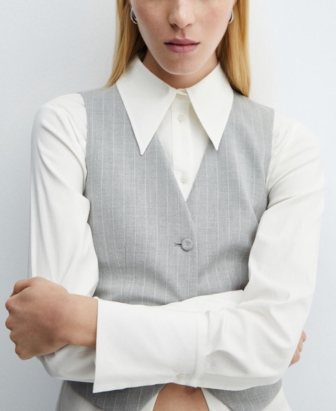 Women's Pinstriped Suit Vest