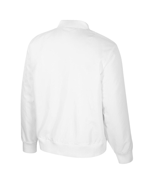 Men's Nebraska Huskers White Rabbit Full-Zip Bomber Jacket