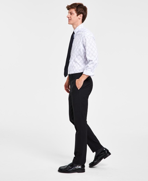 Men's Skinny Fit Wrinkle-Resistant Wool-Blend Suit Separate Pant, Created for Macy's