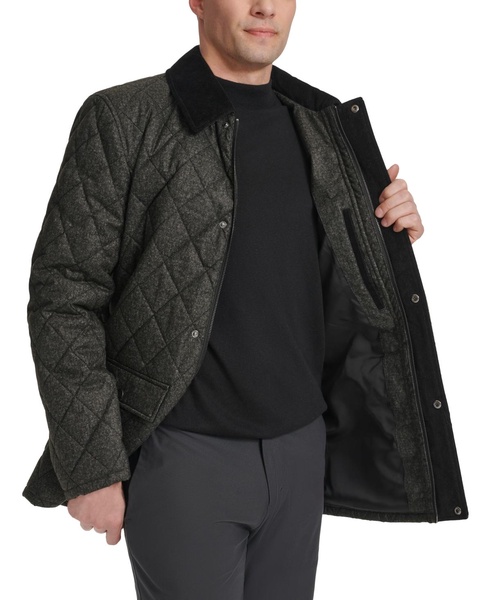 Men's Diamond Quilted Barn Long-Sleeve Jacket