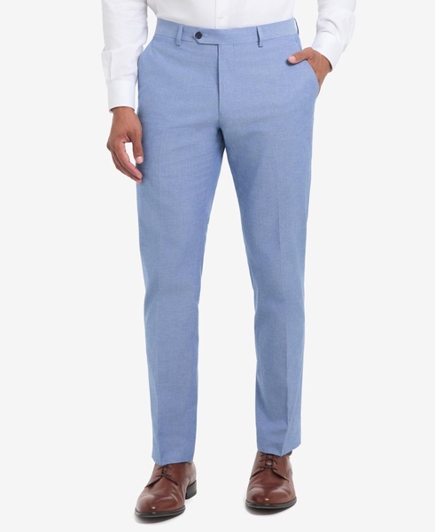 Men's Modern-Fit Solid Cotton Pants 