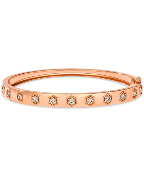 Nude Diamond Bangle Bracelet (1 ct. t.w.) in 14k Gold (Also Available in Rose Gold or White Gold)