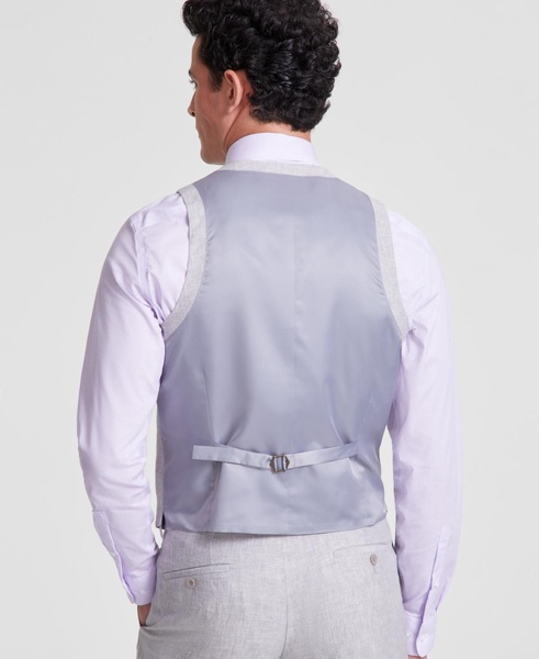 Men's Slim-Fit Linen Suit Vest, Created for Macy's