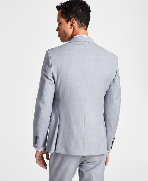 Men's Slim-Fit Wool Sharkskin Suit Jacket, Created for Macy's