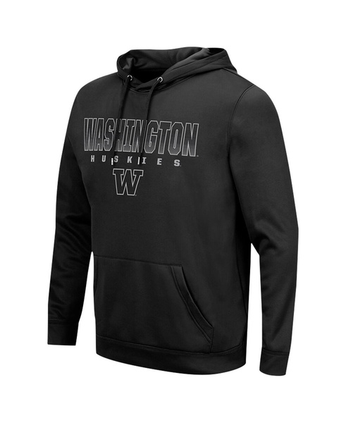 Men's Black Washington Huskies Blackout 3.0 Pullover Hoodie