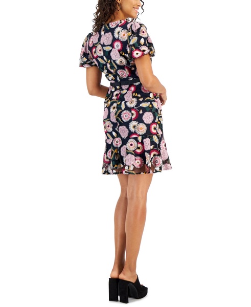 Women's Embroidered Floral A-Line Dress