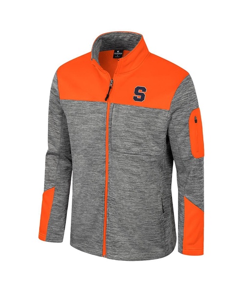 Men's Gray/Orange Syracuse Orange Guard Full-Zip Jacket