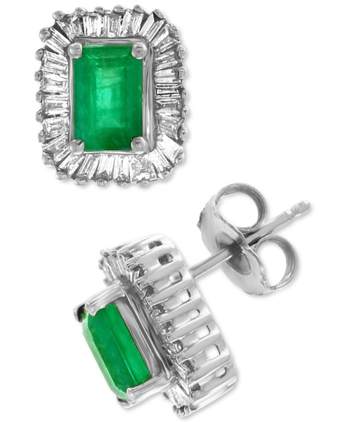 Brasilica by EFFY® Emerald (1 ct. t.w.) and Diamond (5/8 ct. t.w.) in 14k Gold or 14k White Gold