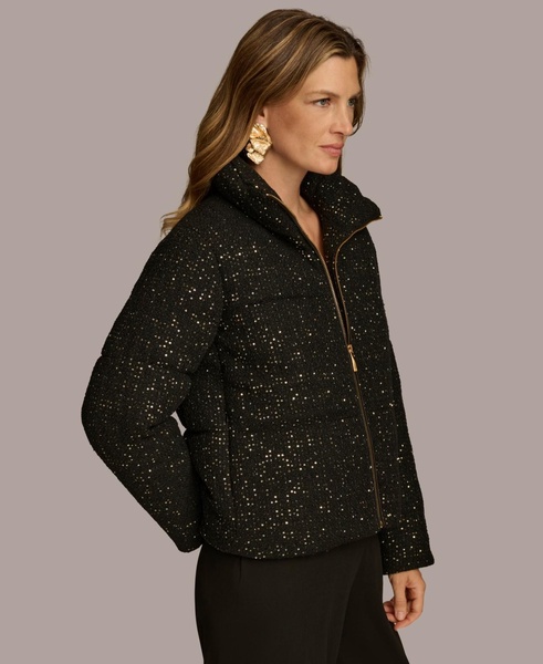 Women's Micro-Sequin Puffer Jacket