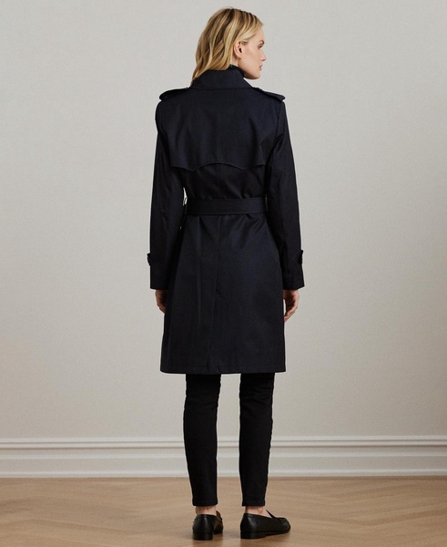 Women's Belted Water-Resistant Trench Coat