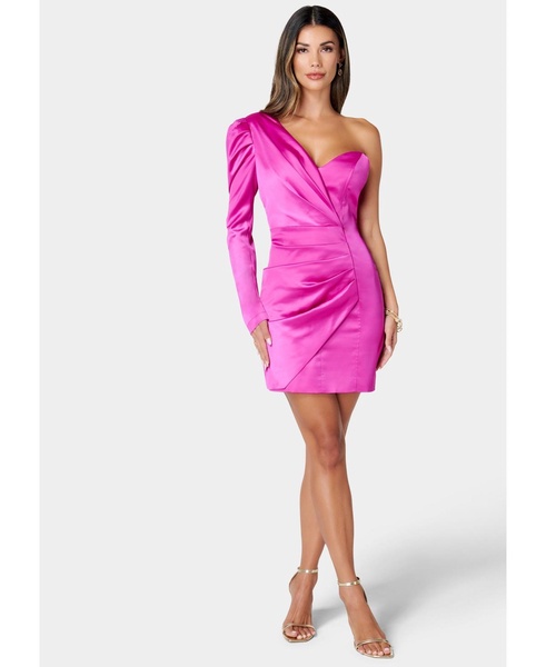 Women's Asymmetrical Satin Dress