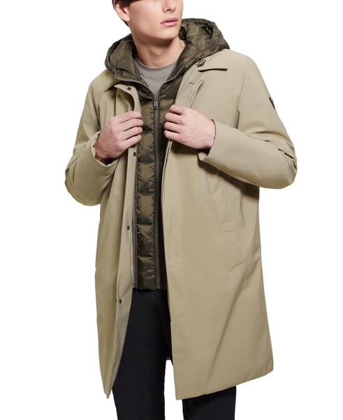 Men's Colin Raincoat with Removable Nylon Hooded Inset