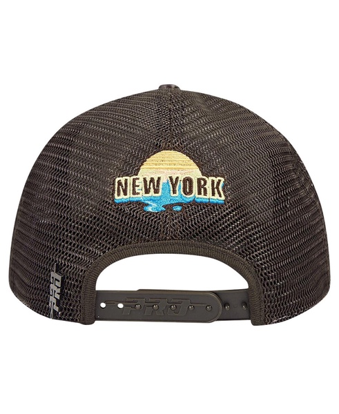 Men's Cream/Brown New York Knicks Glint Sunset Snapback Hat