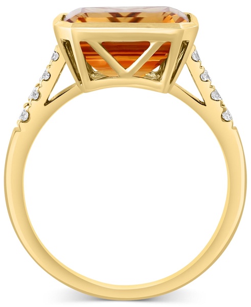 EFFY® Citrine (4-1/3 ct. t.w.) & Diamond (1/6 ct. t.w.) Statement Ring in 14k Gold