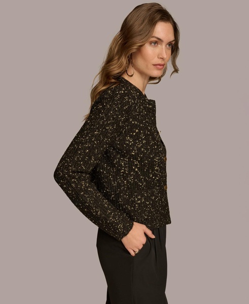 Women's Metallic Flecked Knit Cardigan