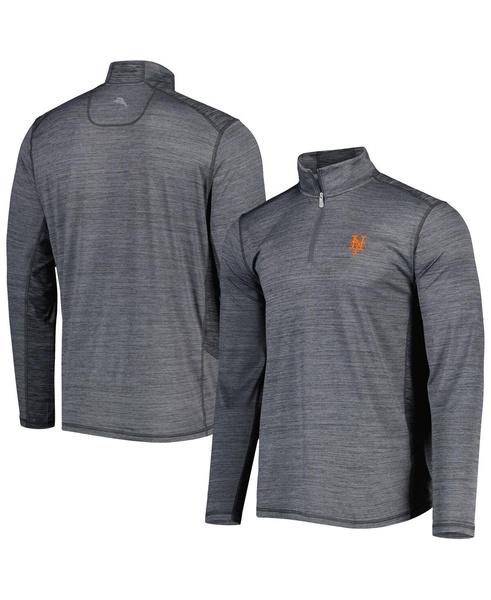 Men's Gray New York Mets Delray IslandZone Half-Zip Top