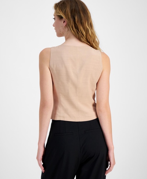 Women's Sleeveless Square-Neck Vest, Exclusively at Macy's