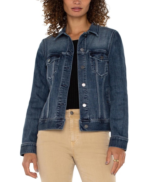 Women's Stretch Denim Trucker Jacket