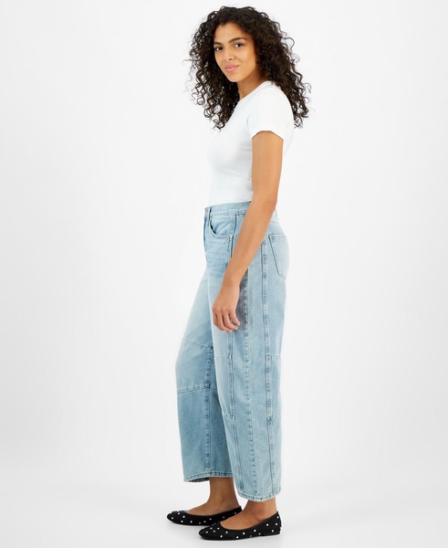 Women’s High-Rise Barrel-Leg Jeans, Created for Macy’s 