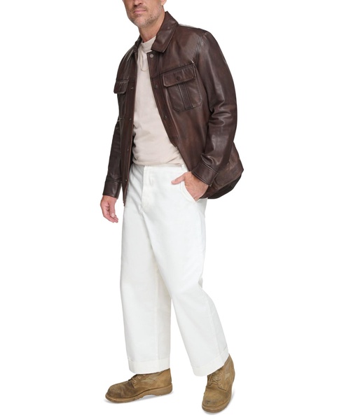 Men's The Mogador Leather Overshirt