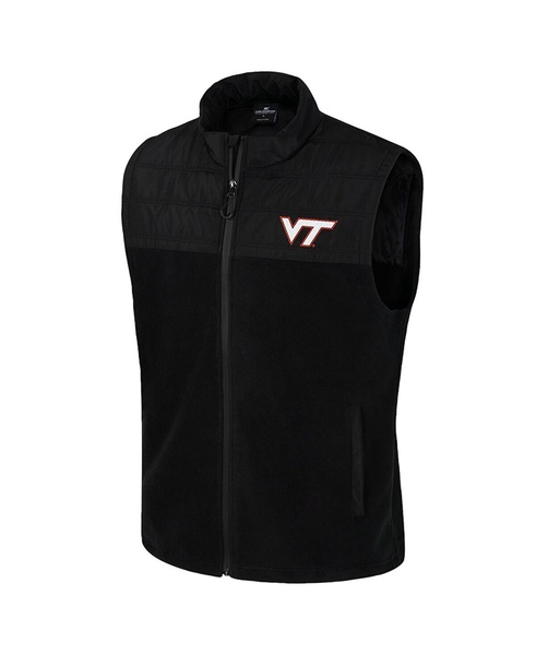 Men's Black Virginia Tech Hokies Block The Sun Full-Zip Vest