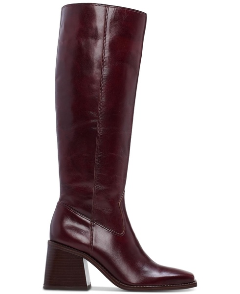 Sangeti Snip-Toe Block-Heel Extra Wide-Calf Tall Boots