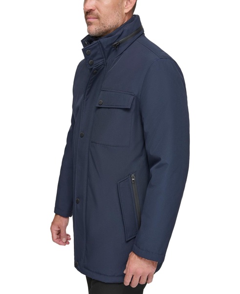 Men's Harcourt Car Coat with an Attached Self Fabric Bib