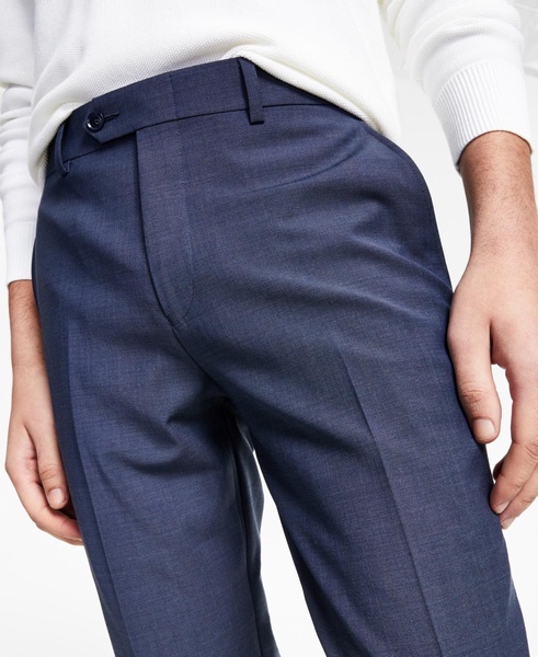 Men's Slim-Fit Wool-Blend Solid Suit Pants, Created for Macy's