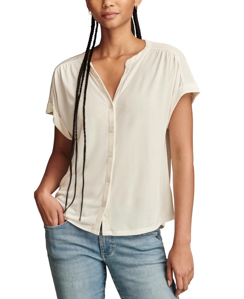 Women's Sandwash Short Sleeve Button Front Shirt