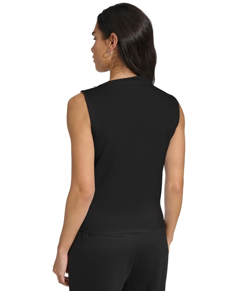 Women's Funnel-Neck Sleeveless Top