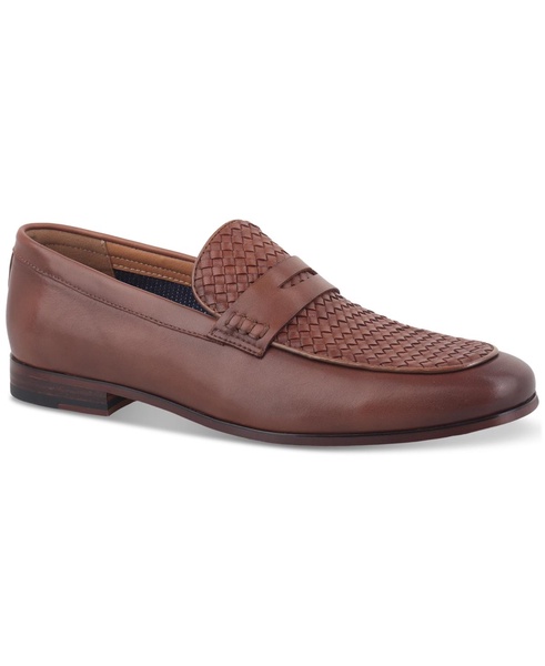 Men's Beau Basketweave Apron Toe Penny Loafers, Created for Macy's 