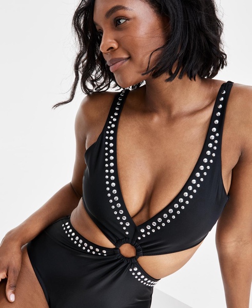 Women's Tell Me About It Stud One-Piece Swimsuit, Created for Macy's