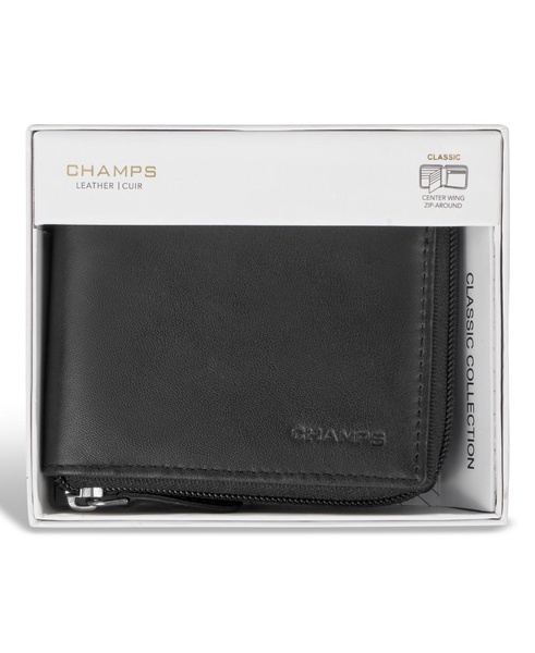 Men's Classic Collection Leather Zip-Around Wallet