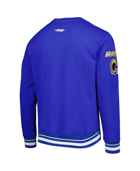 Men's Royal Los Angeles Rams Mash Up Pullover Sweatshirt