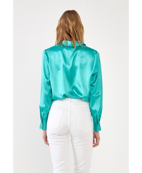 Women's Classic Satin Over Shirt