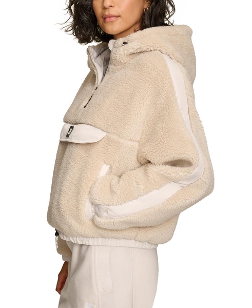 Women's 1/4-Zip Sherpa Pullover Hoodie 