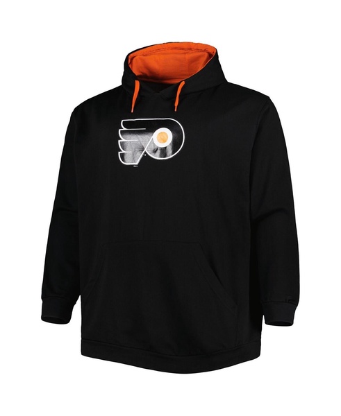 Men's Black Philadelphia Flyers Big and Tall Fleece Pullover Hoodie