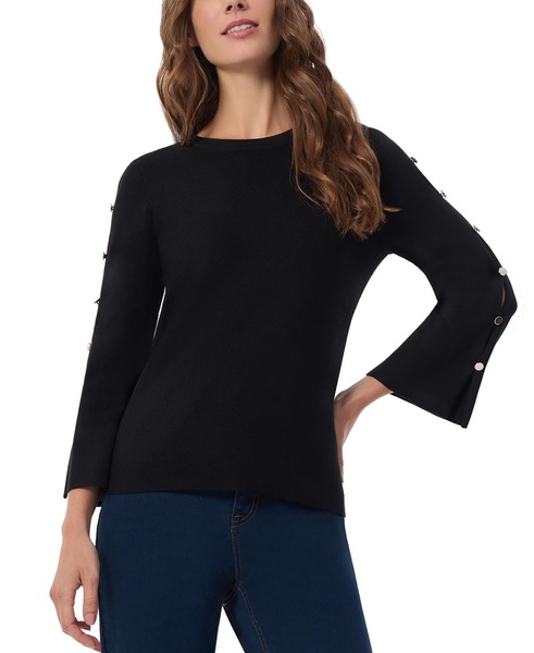 Women's Peek-a-Boo-Sleeve Sweater