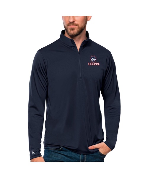 Men's Navy UConn Huskies Tribute Quarter-Zip Top