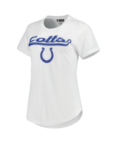 Women's White, Charcoal Indianapolis Colts Sonata T-shirt and Leggings Sleep Set