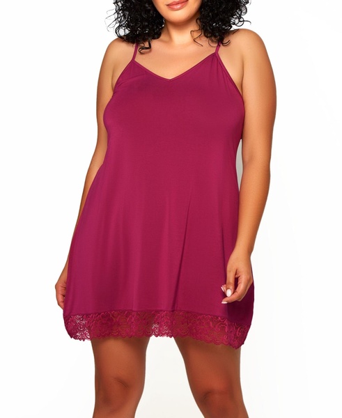 Plus Size Josie Modal Trimmed in Lace Lingerie Chemise